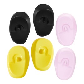 Beavorty 3 Pairs Hair Dye Anti-stick Earmuffs Make up Ear Covers Hair Dyeing Ear Cover Ear Muffs Ear Protectors Hair Salon Earmuffs Hair Dye Ear Caps Ear Shower Caps Hair Dye Kit