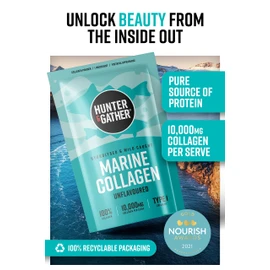 Collagen Powder - 2 x 300g Pure Tasteless Premium Hydrolyzed Sea Collagen Peptide Powder for Hair, Skin, Nails and Muscles (100% Recyclable Packaging)