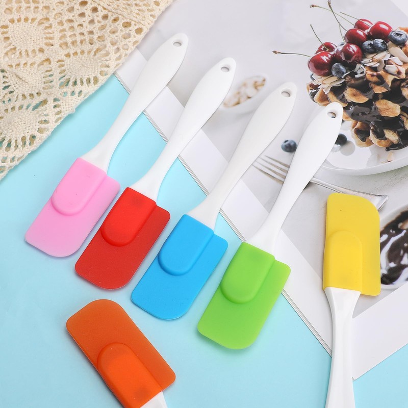 6 Pcs Mini Silicone Spatula Set, Small Silicone Cooking Utensils