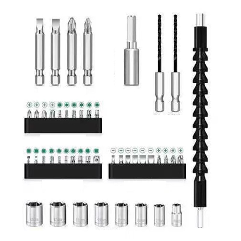 Electric Screwdriver Kit Lightweight Rechargeable Screwdriver with Long and Short