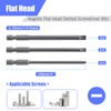 FyMosem 21Pcs 4-in-1 Long Magnetic Screwdriver Bit Combination Set 1/4
