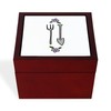 CafePress Gardening Tools Spade Rake Memory Keepsake Jewelry Box, 5"x5"x3.75"