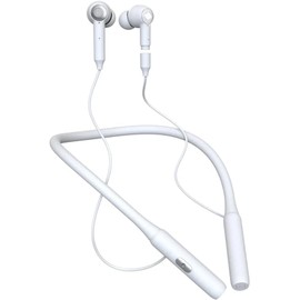 JNXIKOU Sports Bluetooth Headset V5.3 Wireless Bluetooth Earbuds Neckband Headphones,ANC Active Noise Cancellation & ENC Call Noise Cancellation,Waterproof and Sweatproof for Working Workout, White