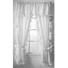 The Curtain Shop Classic White Cape Cod Ruffle 24 Tier Pair