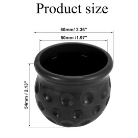 4 PCS Tow Bar Cover, Tow Ball Cover, Towball Cover, Soft Rubber Tow Bar Covers, Trailer Hitch Ball Head Protection, Red Blue Black Yellow, Protecting Tow Ball from Dust and Scratches