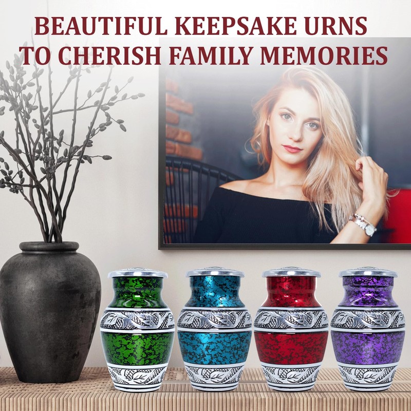 Mini Urns for Human Ashes - Set of 4 Keepsake