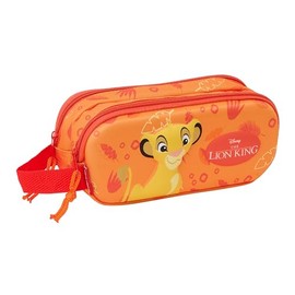 Safta EL Rey Leon 3D Pencil Case for Kids, Ideal for School Age, Comfortable and Versatile, Quality and Resilience, 21 x 6 x 8 cm, Orange, Estándar, Casual, orange, casual