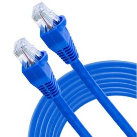 Cable de Red Ethernet 2 metros Categoría CAT 6 - Interiores y exteriores - 800 mbps - Rj45 (Azul, 2 metros)