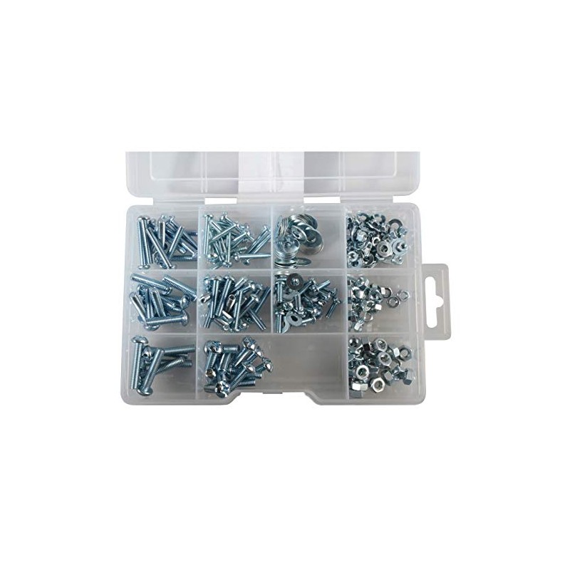 ForgePack Bolts w/Nuts & Washers | Assorted | Zinc Plated