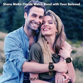 MoKo Stretchy Nylon Watch Bands Compatible with Garmin Venu 2S/Venu 3S/Vivomove 3S/Vivoactive 4S/Forerunner 265S/Forerunner 255S/255S Music, 18mm Elastic Adjustable Replacement Strap, Starlight