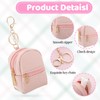 2pcs Mini Backpack Cute Cosmetic Bag for Women PU Leather