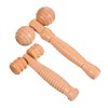 SAFIGLE 2pcs Portable Wooden Rolling Massager Handheld Rollers for Back