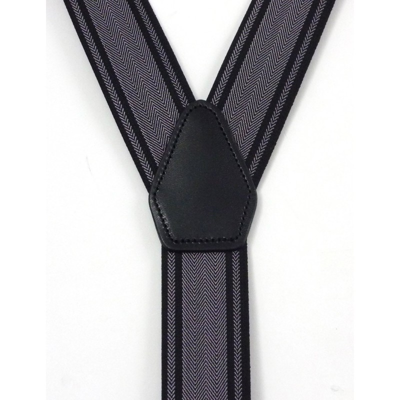 Peace Kobo Suspenders 2-Way 1.4 inches (35 mm) Herringbone Pattern,