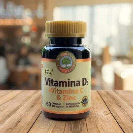 Vitamina D3 + Vitamina C & Zinc 400 Iu 60 Cápsulas Naturelab Sabor Sin sabor