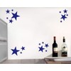 Samunshi® Wall Sticker Stars Set Filled 28 x 2.5 cm