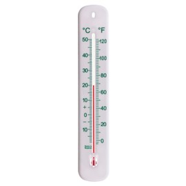215mm White Greenhouse Thermometer - Accurate Room Thermometer For Home Garden Greenhouse Garage Office Wall Indoor Outdoor