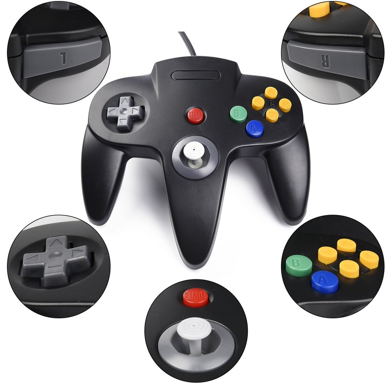 suily 2 Pack USB Wired N64 Controller, Classic N64 PC