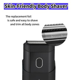 Replacement Foil Blades compatible with Manscaped Razor Blades Replacement Clipper Blades Groin Hair Foil Shaver Head for Close Body Hair Grooming(1 Pack)