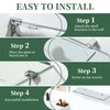 Alise Glass Shelf Brackets,Adjustable Clamp Brackets for Shelves,Wall Mount Clamps