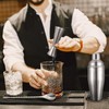 BARsics 24oz Stainless Steel Bar Cocktail Shaker, 1oz/2oz Jigger and