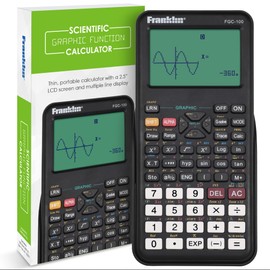 Franklin Scientific Graphing Calculator with 3 Operating Modes - Scientific Calculator Includes 20 Built-in graphs - Ideal for Beginner and Advanced Courses with Protective Cover - Black