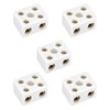 uxcell 2 Way Ceramics Terminal Blocks High Temp Porcelain Ceramic