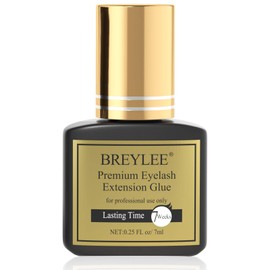 Eyelash Extension Glue, BREYLEE Lash Glue for Eyelash Extension Eyelash Extension Glue for Professional Advanced Eyelash Glue(7ml, 0.25 fl oz）