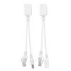 Acouto 10 Pares de Cámara IP PoE RJ45 Cable de