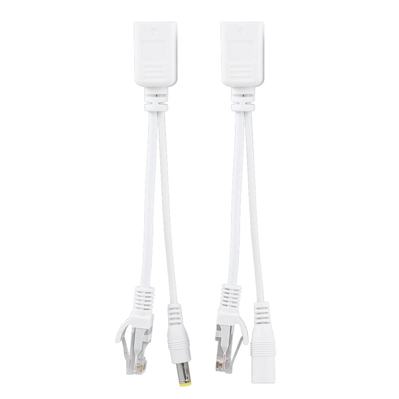 Acouto 10 Pares de Cámara IP PoE RJ45 Cable de