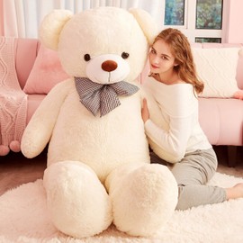 IKASA Giant Teddy Bear Plush Toy Stuffed Animals (White, 59 inches)