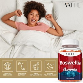 VAITE Boswellia Serrata Extract Gummies 1200mg – Joint Support Supplement with Indian Frankincense, Boswellic Acid, and Botanical Resin Extract, Vegetarian for Women and Men, Non-GMO, Gluten-Free