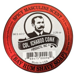 Col. Conk Worlds Famous Shaving Soap, Bay Rum (Net Weight 2.25 Oz)
