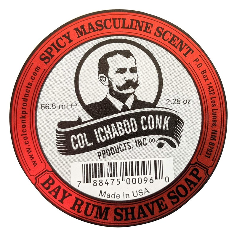 Col. Conk Worlds Famous Shaving Soap, Bay Rum (Net Weight