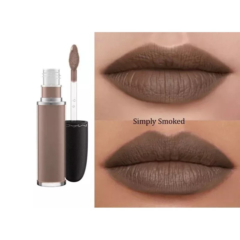 M·A·C Mac Retro Matte Liquid Lipcolour Simply Smoked 0.17oz (WITH
