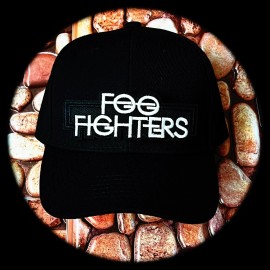 FOO FIGHTERS  BLACK HAT PATCHED AND ADJUSTABLE  NECKLACE