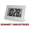Sonnet Industries SUPER LARGE 3.5” LCD NUMBER ATOMIC ALARM CLOCK