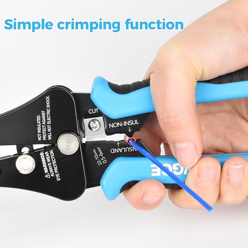 WGGE Automatic Heavy Duty Wire Stripper/Wire Cutter, 3 IN 1