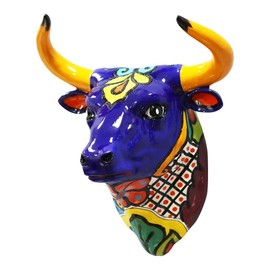Bull Head Resin Wall Decoration Cow Head Ornaments Resin Crafts for Home Office Bar Decor