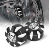 BAKAFOH CNC Aluminum Front Wheel Axle Nut Covers Caps For