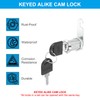 PATIKIL Cabinet Locks 3 Pcs 1-3/16" (30mm) Cam Locks Zinc
