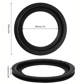 385311658 Flush Ball Seal Gasket Replacement for 300/310 / 320 RV Toilets, Motorhome Camper Trailer Toilets, Pack of 2