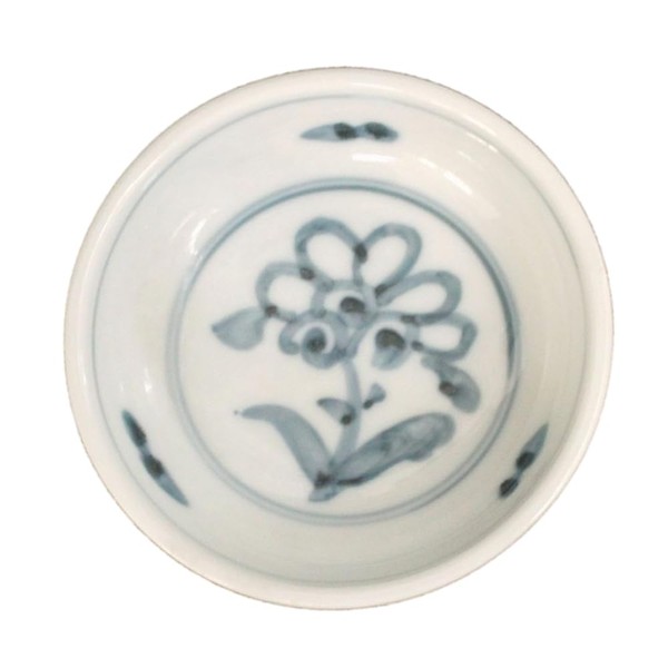 手書き 花小皿(9.5ｃｍ)(和食器 小皿 プレート 豆皿 醤油皿 業務用 業務用食器 アウトレット込み 多治見美濃焼