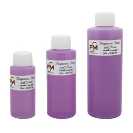 Vanilla Lavender Fragrance Oil - 3 Bottles 0.33 Fl Oz Glass Roll On (10ml)