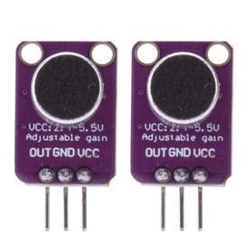 2 x Electret Microphone Amplifier Adjustable MAX4466 Module Sensor Sound Module