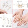MELLIEX 4 Pieces Hair Accessories Wedding Crystal Beads Bridal Hair