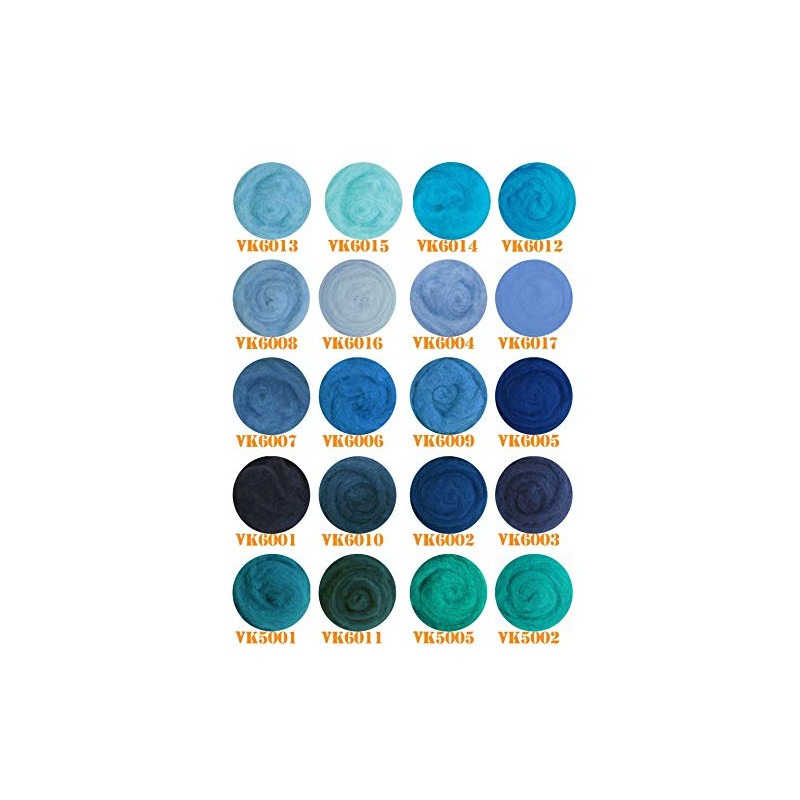 100% Wool for Felting or Spinning Carded Roving Wool for