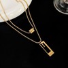 Gold Layered Necklace for Women Gold Pendant Necklace for Winter