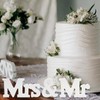 Mr and Mrs Sign for Wedding Table Decor White Wooden