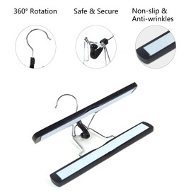 Buyoget Hair Extensions Holder with Storage Bag 2PCS Black & Blue Wood Metal Hair Extension Hanger Holder for Styling Braiding Washing