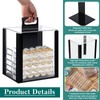 Hiboom 1 Pack Acrylic Poker Chip Case, 1000 Pcs Chips
